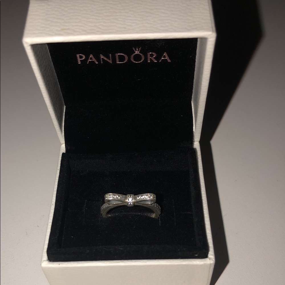 Silver Pandora Bow Ring